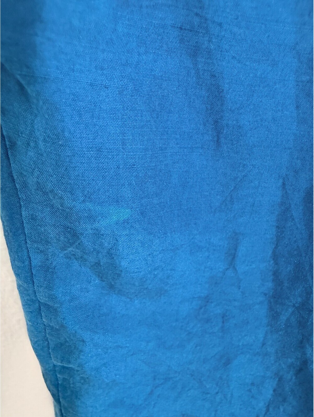SK & Company 100% Silk Blue Wide Leg Pleated Pants Size S High Rise - Picture 9 of 9